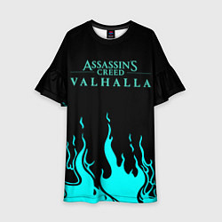 Платье клеш для девочки Assassins Creed Valhalla, цвет: 3D-принт