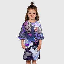 Платье клеш для девочки Brawl STARS MORTIS-FRANK, цвет: 3D-принт — фото 2