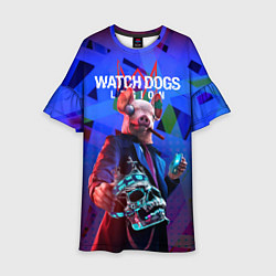 Платье клеш для девочки Watch Dogs: Legion, цвет: 3D-принт