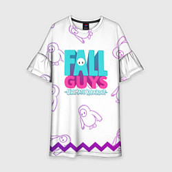 Платье клеш для девочки Fall Guys, цвет: 3D-принт