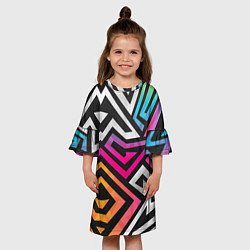 Платье клеш для девочки GRAFFITY, цвет: 3D-принт — фото 2