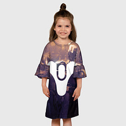 Платье клеш для девочки DESTINY 2, цвет: 3D-принт — фото 2