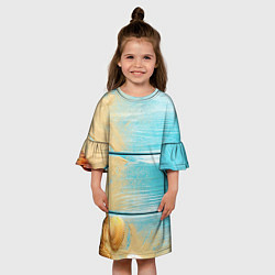 Платье клеш для девочки ПИРС 2, цвет: 3D-принт — фото 2