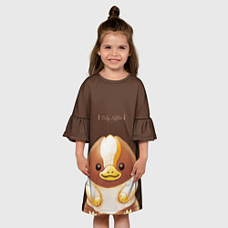 Платье клеш для девочки Baby Chocolate Niffler, цвет: 3D-принт — фото 2