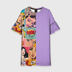 Платье клеш для девочки Pop Art Girls, цвет: 3D-принт