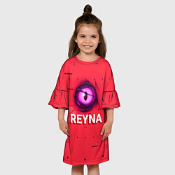 Платье клеш для девочки Reyna, цвет: 3D-принт — фото 2