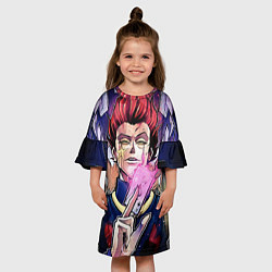 Платье клеш для девочки Хисока Hunter x Hunter, цвет: 3D-принт — фото 2