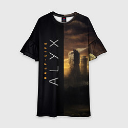 Платье клеш для девочки Half-Life Alyx, цвет: 3D-принт