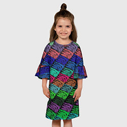 Платье клеш для девочки МОРСКОЙ ДОМИНАНТ, цвет: 3D-принт — фото 2