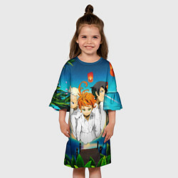 Платье клеш для девочки Обещанный Неверленд, цвет: 3D-принт — фото 2