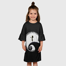 Платье клеш для девочки Little Nightmares 2, цвет: 3D-принт — фото 2