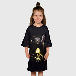 Платье клеш для девочки Little Nightmares 2 Шестая, цвет: 3D-принт — фото 2