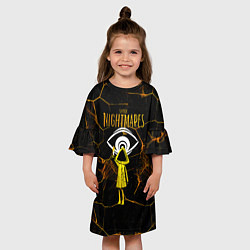 Платье клеш для девочки Little Nightmares, цвет: 3D-принт — фото 2