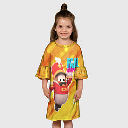 Платье клеш для девочки FALL GUYS Щелкунчик, цвет: 3D-принт — фото 2