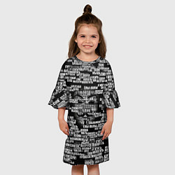 Платье клеш для девочки Эвфемизмы анонимуса, цвет: 3D-принт — фото 2