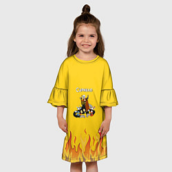 Платье клеш для девочки CUPHEAD ДАНТЕ, цвет: 3D-принт — фото 2