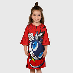 Платье клеш для девочки Персона 5, цвет: 3D-принт — фото 2