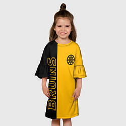Платье клеш для девочки NHL BOSTON BRUINS, цвет: 3D-принт — фото 2