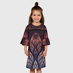 Платье клеш для девочки LOTUS, цвет: 3D-принт — фото 2