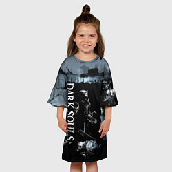 Платье клеш для девочки Darksouls the game, цвет: 3D-принт — фото 2