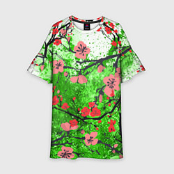 Платье клеш для девочки Сакура Sakura Z, цвет: 3D-принт