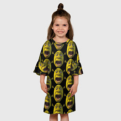 Платье клеш для девочки Шрек навсегда, цвет: 3D-принт — фото 2