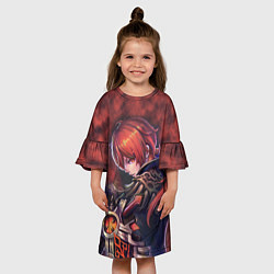 Платье клеш для девочки Diluc - Genshin Impact, цвет: 3D-принт — фото 2