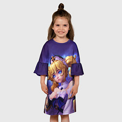 Платье клеш для девочки GENSHIN IMPACT BARBARA, цвет: 3D-принт — фото 2