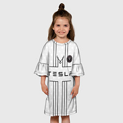 Платье клеш для девочки INTER MIAMI FC 2021 БЕЛЫЙ, цвет: 3D-принт — фото 2