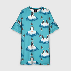 Детское платье Пингвины