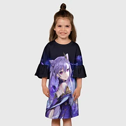 Платье клеш для девочки КЭ ЦИН - Genshin Impact, цвет: 3D-принт — фото 2