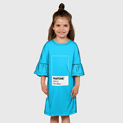 Платье клеш для девочки Love Death And Robots Zima Blue, цвет: 3D-принт — фото 2