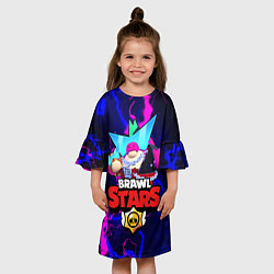 Платье клеш для девочки BORN BAD BUZZ 1, цвет: 3D-принт — фото 2