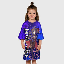 Платье клеш для девочки MONA, цвет: 3D-принт — фото 2