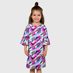 Платье клеш для девочки EXTREME, цвет: 3D-принт — фото 2