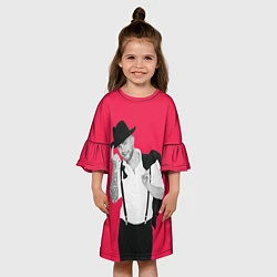 Платье клеш для девочки Стильный Егор, цвет: 3D-принт — фото 2