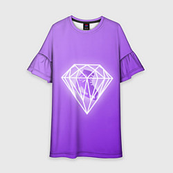 Платье клеш для девочки 50 Shades Of Skaters violet, цвет: 3D-принт
