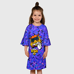Платье клеш для девочки Грифф Griff Brawl Stars, цвет: 3D-принт — фото 2