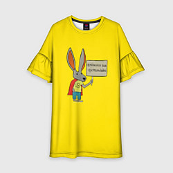 Платье клеш для девочки Ultra Bunny, цвет: 3D-принт