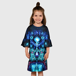 Платье клеш для девочки Источник жизни, цвет: 3D-принт — фото 2