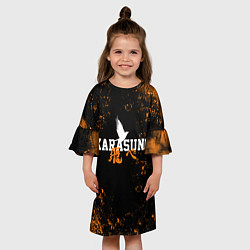 Платье клеш для девочки КАРАСУНО БРЫЗГИ, цвет: 3D-принт — фото 2