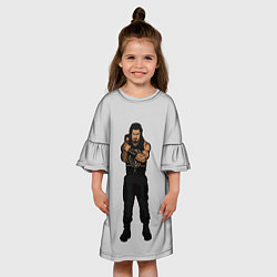Платье клеш для девочки RISE OF THE ROMAN EMPIRE, цвет: 3D-принт — фото 2