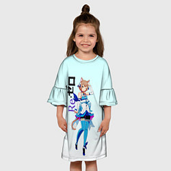Платье клеш для девочки Феликс Аргайл Re: Zero, цвет: 3D-принт — фото 2