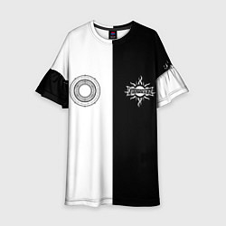 Платье клеш для девочки GODSMACK ГОДСМАК Z, цвет: 3D-принт