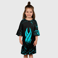 Платье клеш для девочки DEAD SPACE ОБЕЛИСК, цвет: 3D-принт — фото 2