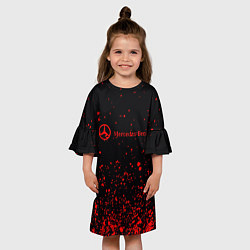 Платье клеш для девочки Мерседес 115, цвет: 3D-принт — фото 2