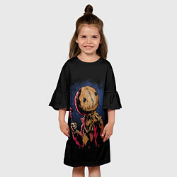 Платье клеш для девочки Живое Чучело Halloween, цвет: 3D-принт — фото 2