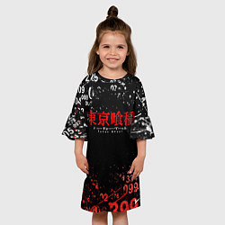 Платье клеш для девочки TOKYO GHOUL МИНУС 7 ТОКИЙСКИЙ ГУЛЬ 1000-7, цвет: 3D-принт — фото 2