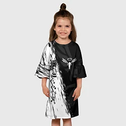 Платье клеш для девочки ТОКИЙСКИЕ МСТИТЕЛИ WALHALLA КЛАН, цвет: 3D-принт — фото 2