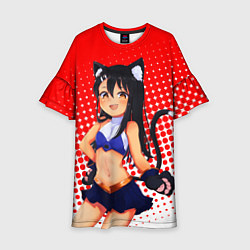 Платье клеш для девочки Nagatorо, цвет: 3D-принт